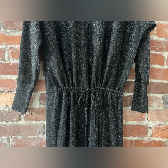 Capsule Women’s Sparkle Midi Metallic Dress in Black and Silver Size 8/10 - Picture 3 of 8